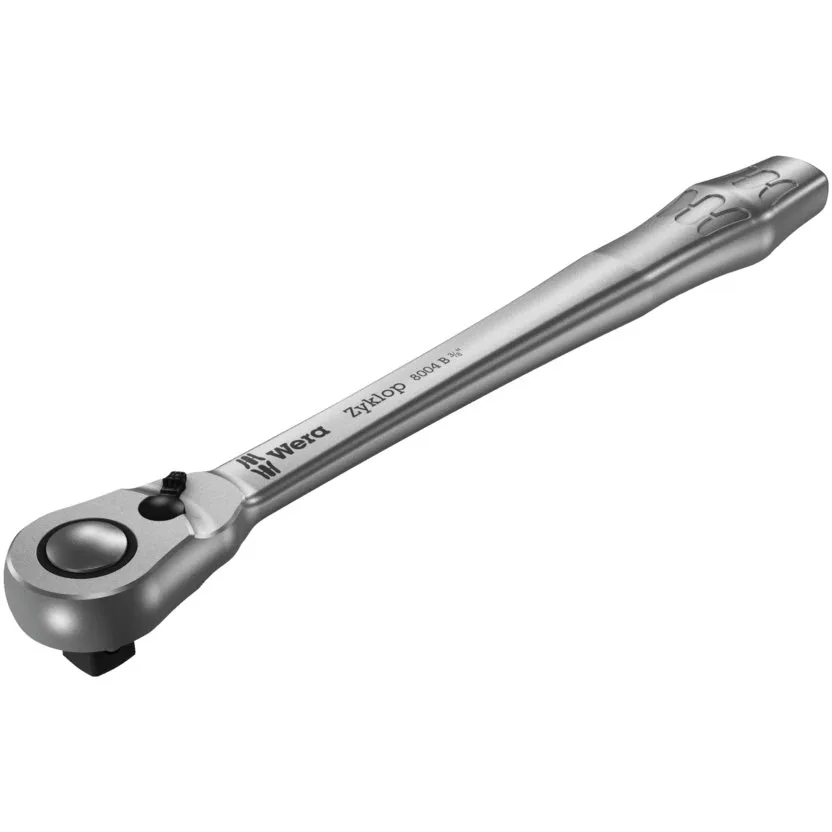 Трещотка Wera 8004 B Zyklop Metal - трещотка, переключение реверса, привод 3/8" — фото производителя