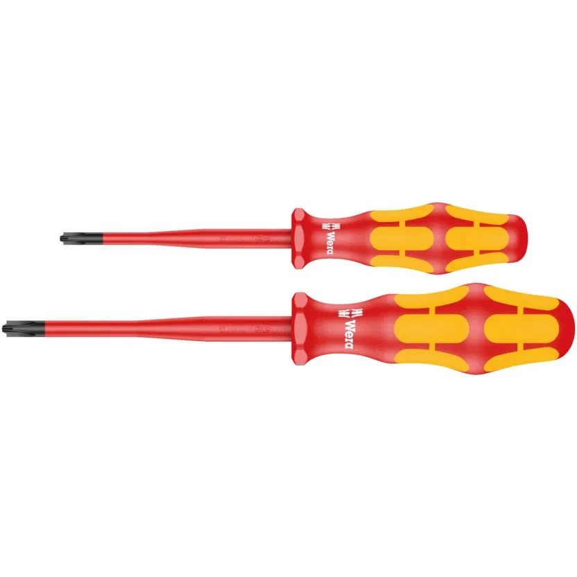 Набор отвёрток Kraftform Plus серия 100, с зауженным стержнем Wera 165 iS PZ/S # 1 + 2 — фото производителя