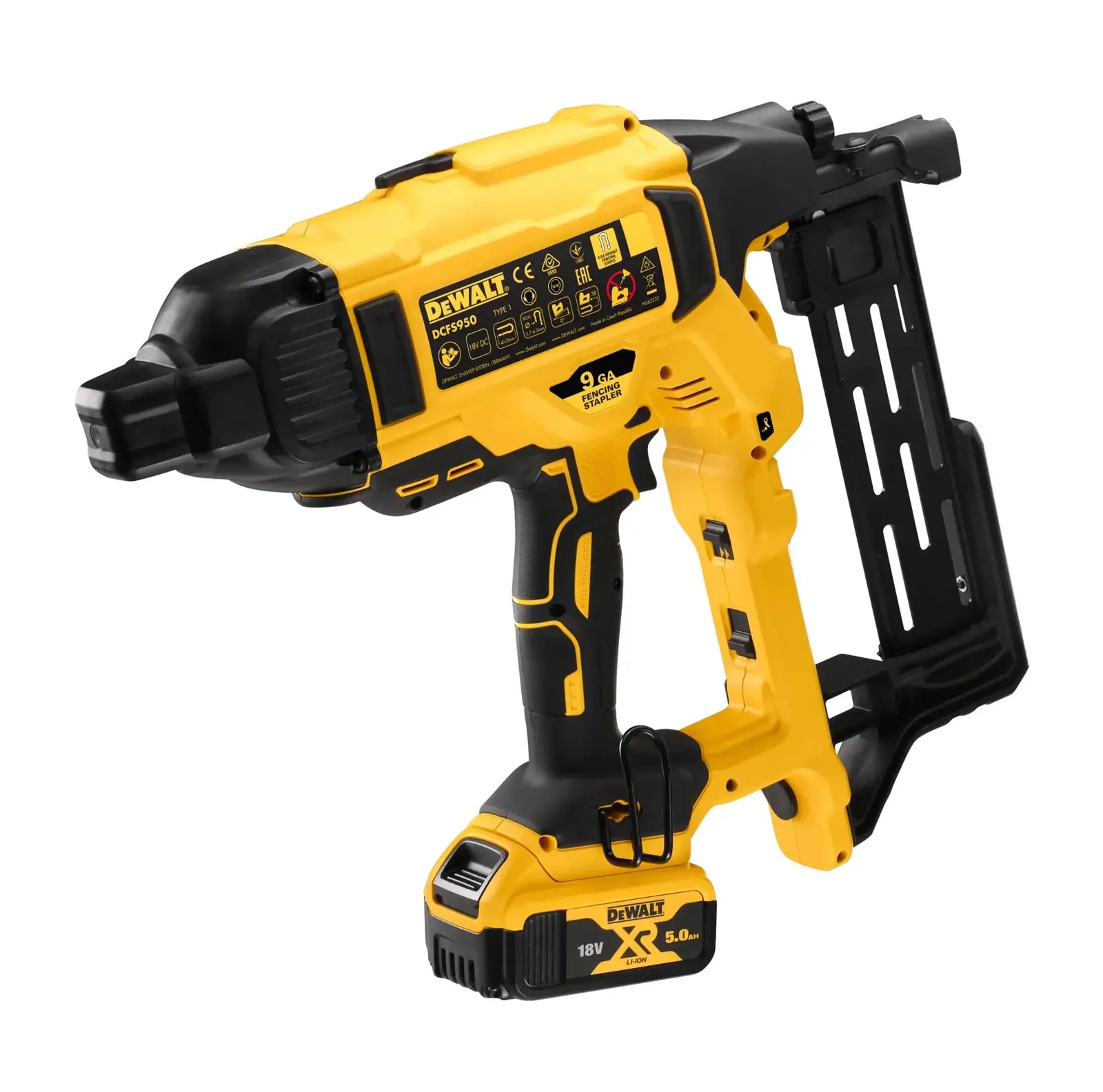 Аккумуляторный степлер DeWalt DCFS950P2-GB — фото производителя