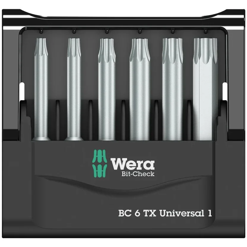 Набор инструментов Wera Bit-Check 6 TX Universal 1 SB — фото производителя