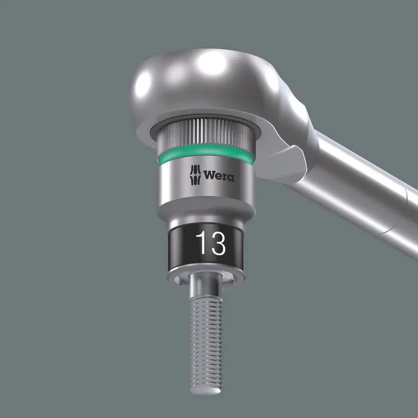 Торцовая головка для трещотки Zyklop 1/2", с фиксирующей функцией Wera 8790 HMC HF — фото производителя
