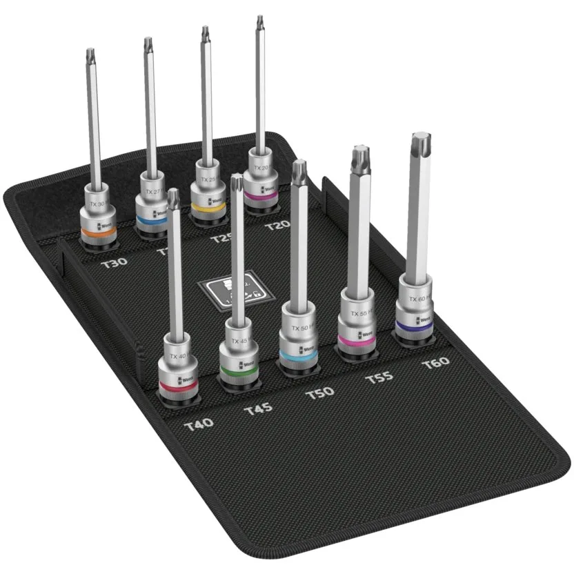Набор отверточных головок Zyklop TORX®, с фиксирующей функцией Wera 8767 C TORX® HF 3 — фото производителя