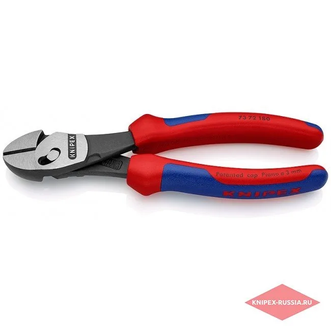 Кусачки боковые повышенной мощности TwinForce® Knipex KN-7372180 — фото производителя