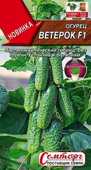 Семена: Огурец Ветерок F1
