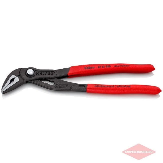 Сантехнические клещи особо тонкие Cobra® ES Knipex KN-8751250 — фото производителя