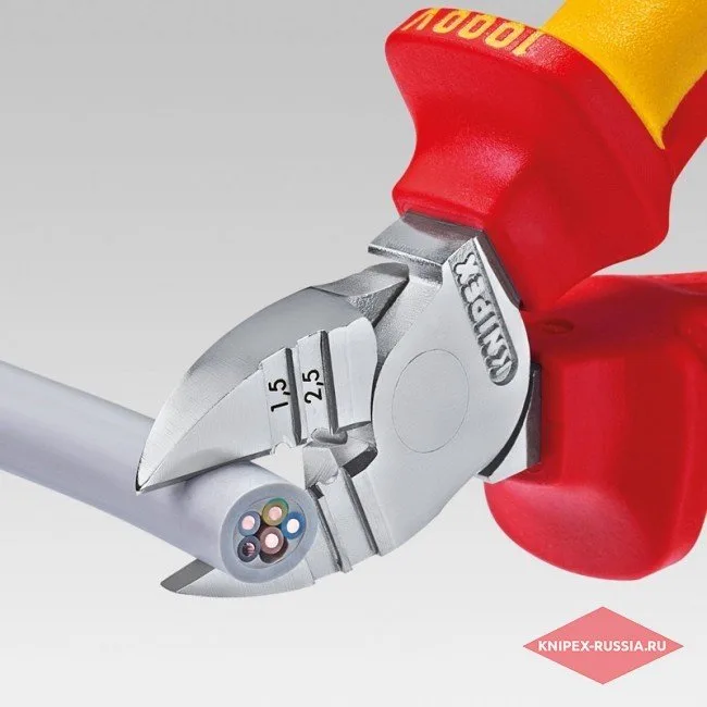 Кусачки боковые для удаления изоляции Knipex KN-1426160SB — фото производителя