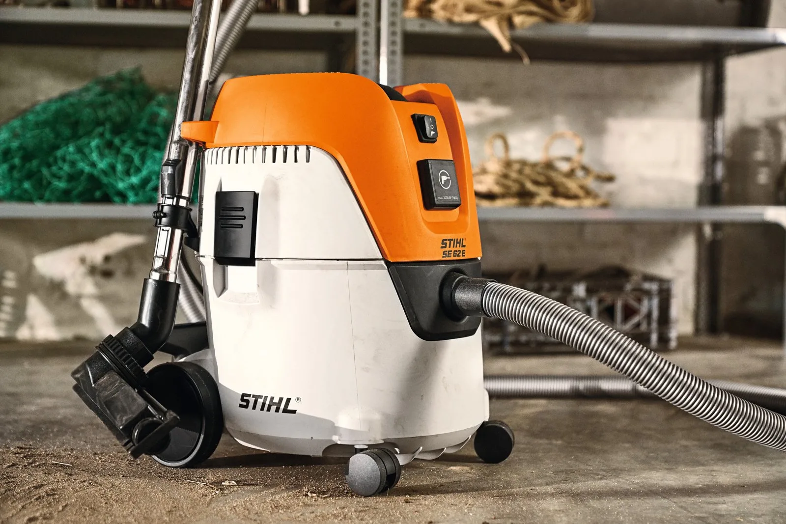 Электронный пылесос для влажной и сухой уборки STIHL SE 62 E — фото производителя