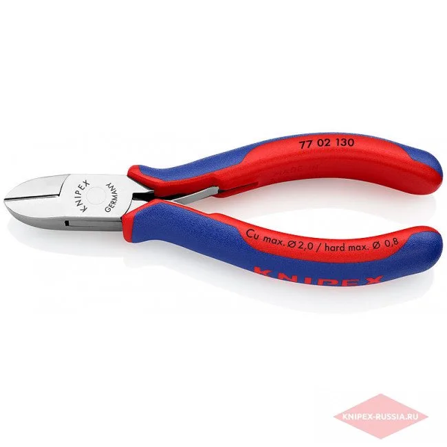 Кусачки боковые для электроники Knipex KN-7702130 — фото производителя