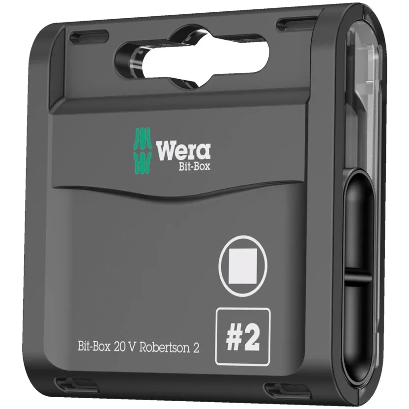 Набор инструментов Wera Bit-Box 20 V для винтов с внутренним квадратом — фото производителя