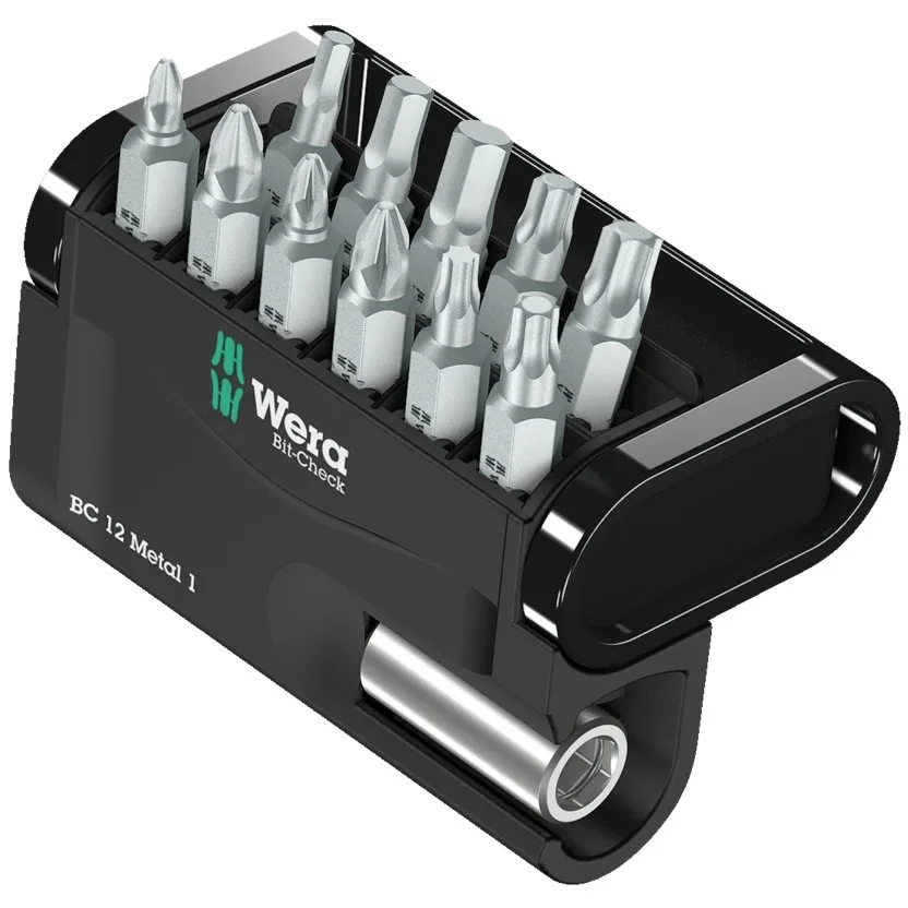 Набор инструментов Wera Bit-Check 12 Metal 1 — фото производителя