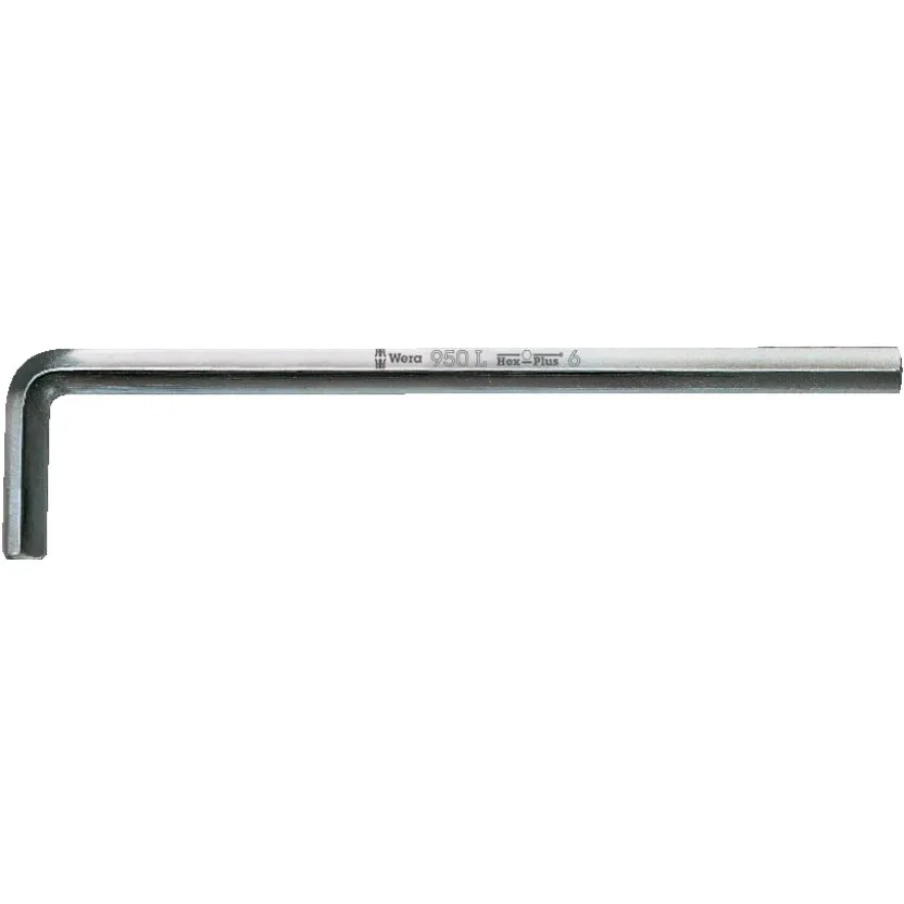 Шестигранный ключ Wera 950 L Г-образный ключ, метрический, хромированный