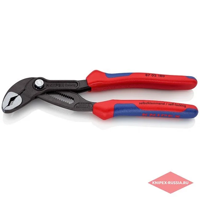 Высокотехнологичные сантехнические клещи Cobra Knipex KN-8702180 — фото производителя
