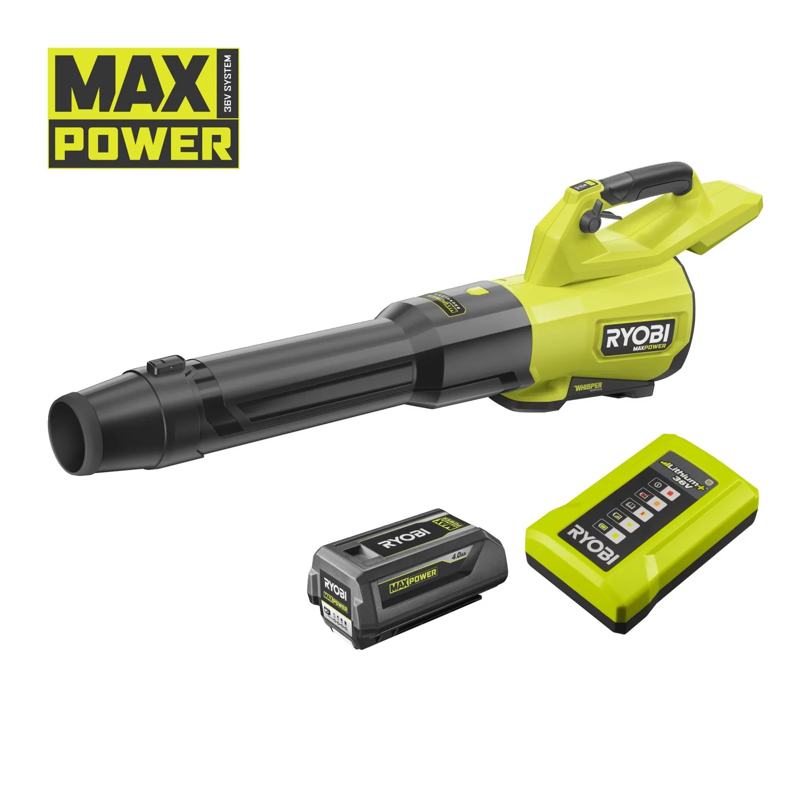 Аккумуляторная воздуходувка Ryobi RY36BLXC-140