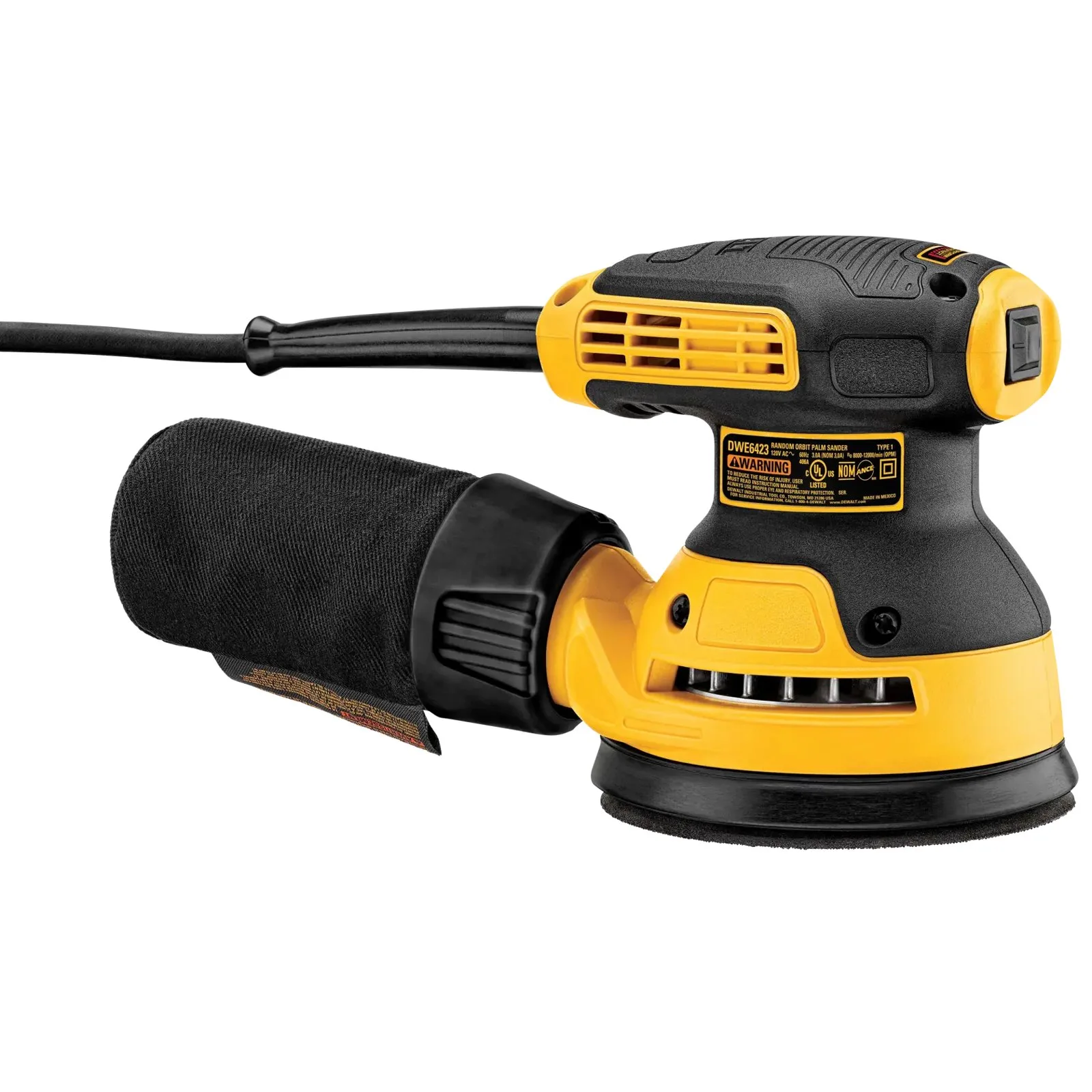 Эксцентриковая шлифовальная машина DeWalt DWE6423-GB — фото производителя