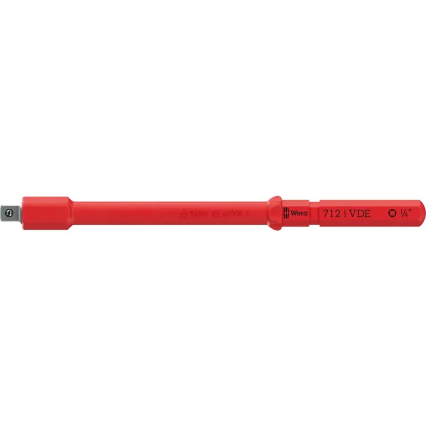 Насадка-переходник Kraftform Kompakt A VDE 712 i, изолированная, 1/4" Wera