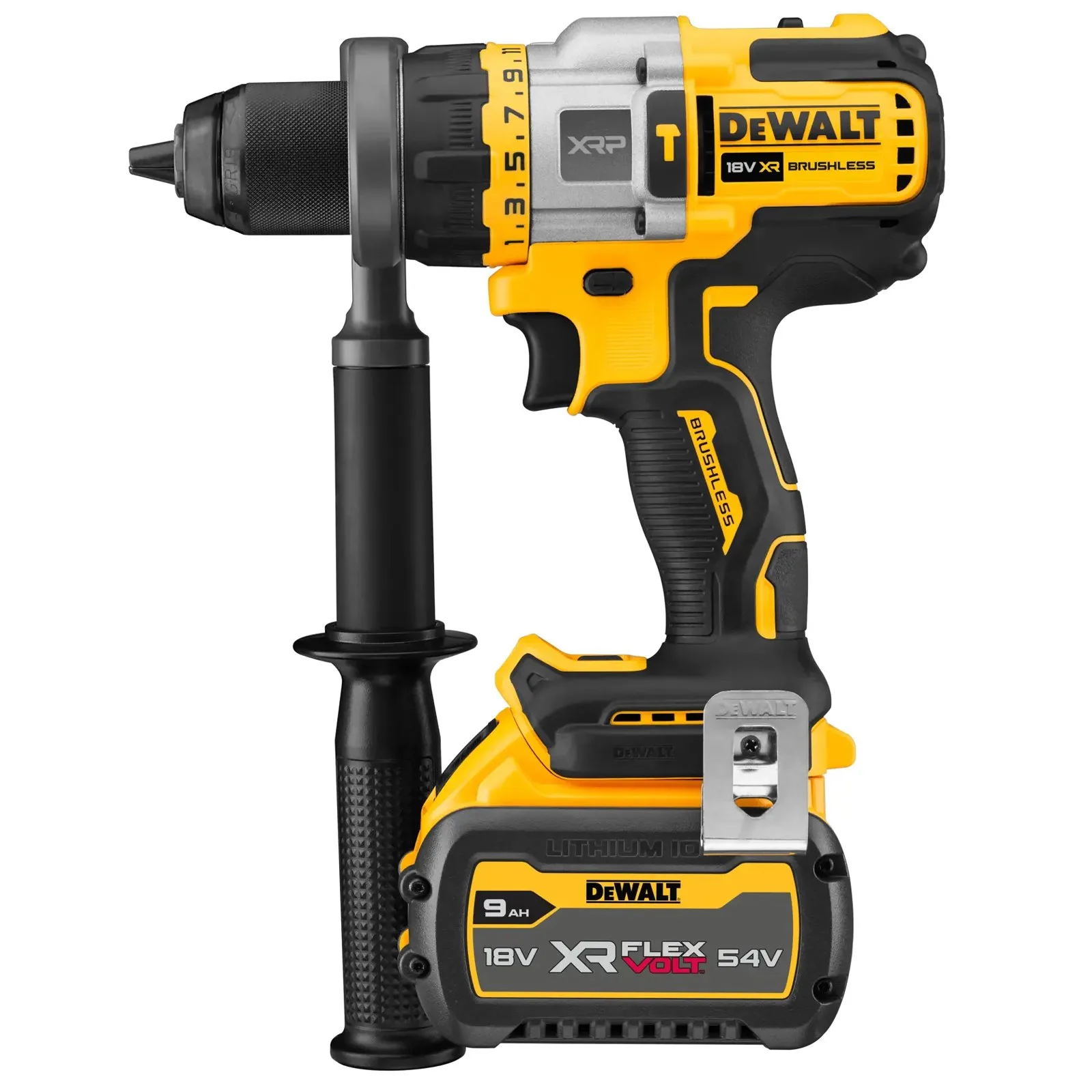 Аккумуляторная ударная дрель-шуруповерт DeWalt DCD999X1-GB — фото производителя