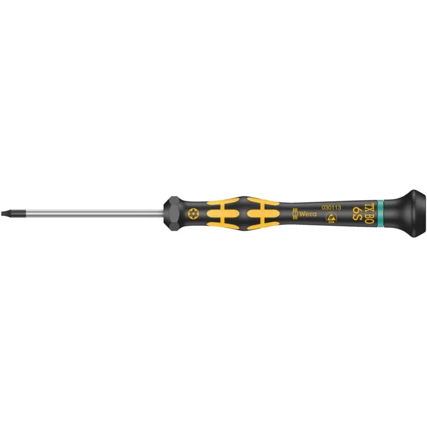Отверка TORX® BO ESD Kraftform Micro с отверстием в профиле TORX® Wera 1567