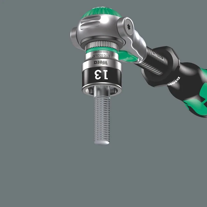 Торцовая головка Zyklop 1/4", с фиксирующей функцией Wera 8790 HMA HF — фото производителя