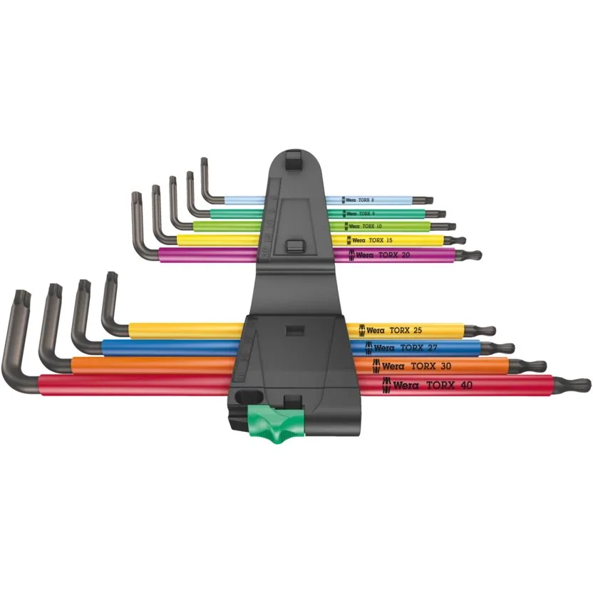 Набор Г-образных ключей, удлиненный Wera 967/9 TX XL Multicolour 1 — фото производителя