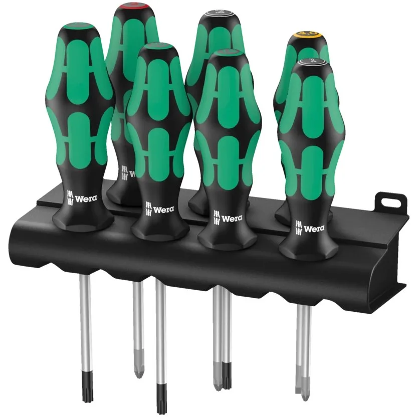 Набор отверток Kraftform Plus Lasertip + подставка Wera 335/350/367/7 Rack