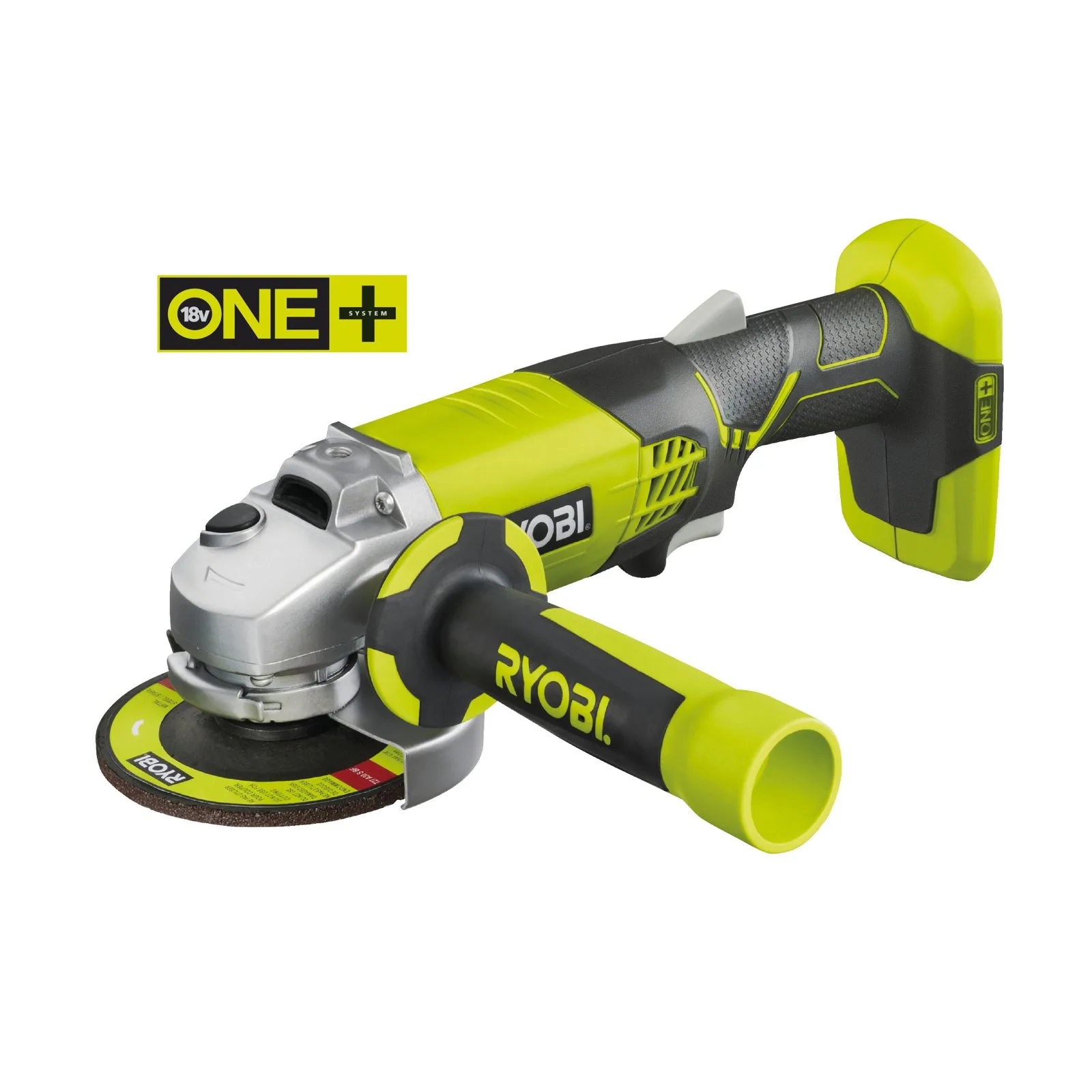 Аккумуляторная угловая шлифовальная машина Ryobi R18AG-0 — фото производителя