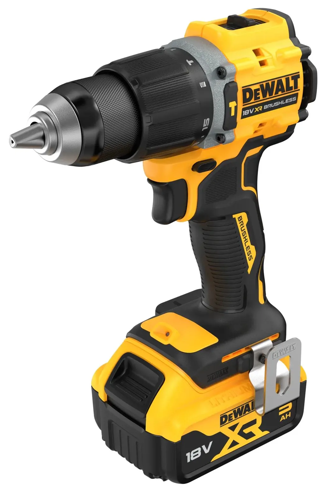 Аккумуляторная дрель-шуруповерт DeWalt DCD799P1T-GB — фото производителя
